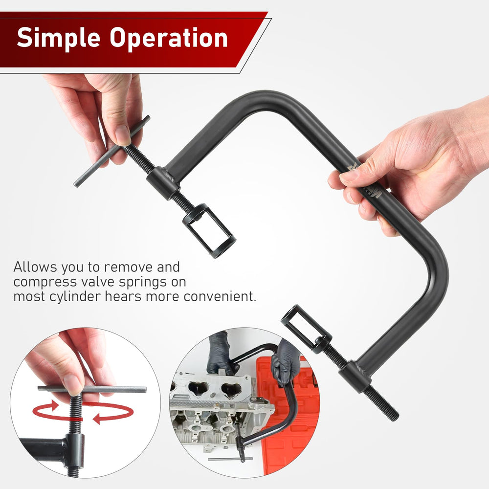 ATP 4-inch hand lever with extension screws showing controlled compression advantage