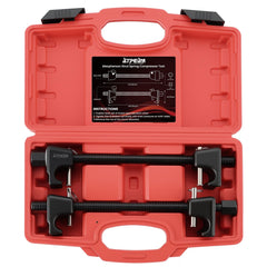 ATP front view of compressor showing hooks and shafts for safer spring control