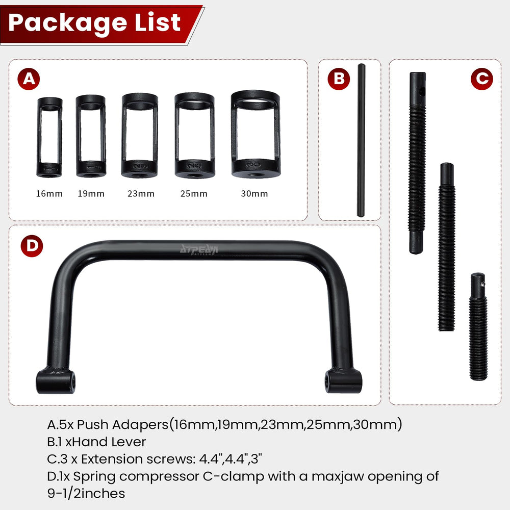 ATPEAM blow-molded case open with tools organized for easy transport and storage