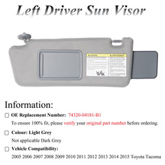 ATPSTOGO visor built-in mirror closeup for quick driver checks and convenience