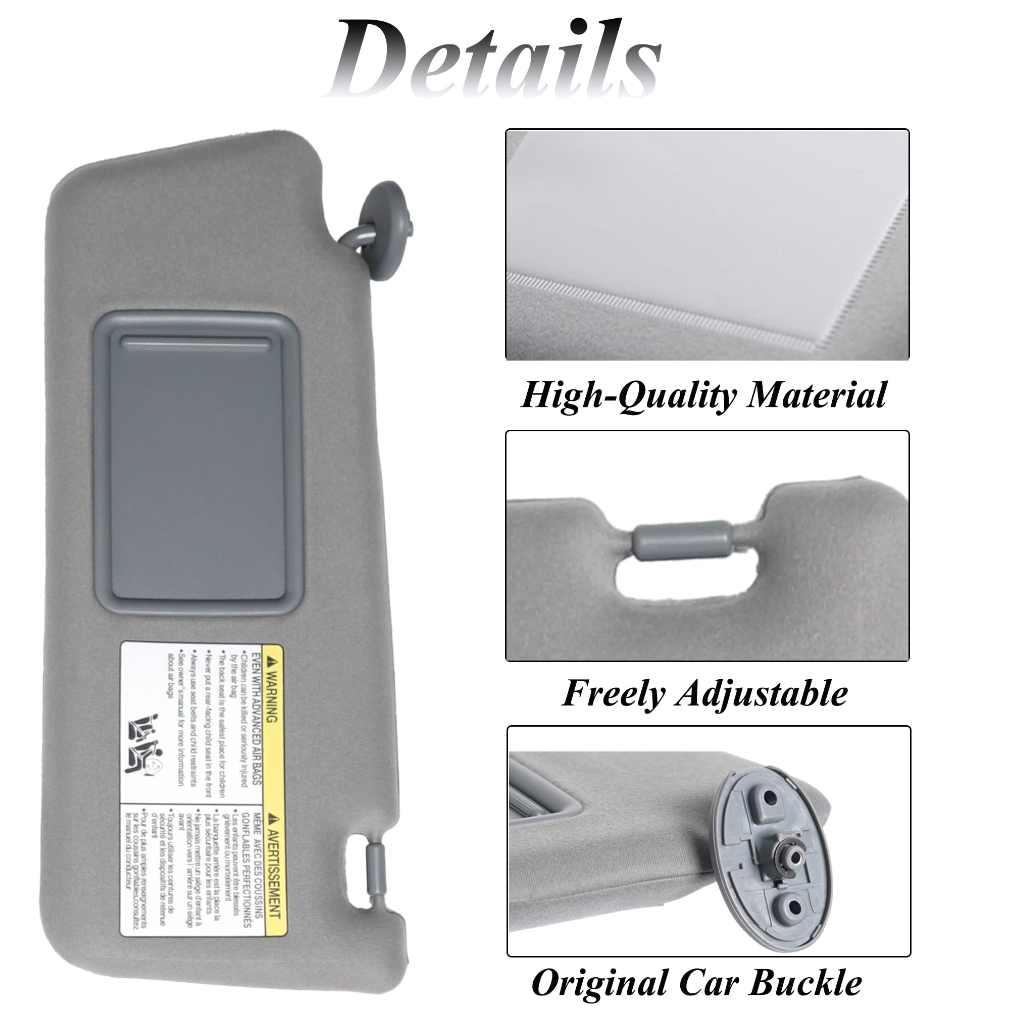 ATPSTOGO visor material texture detail showing soft upholstery that resists stains
