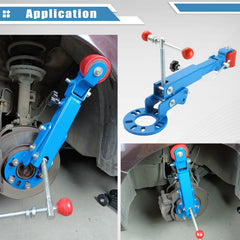 ATPTOOL adapter plate detail with elongated holes for versatile 4- and 5-bolt hub fitment