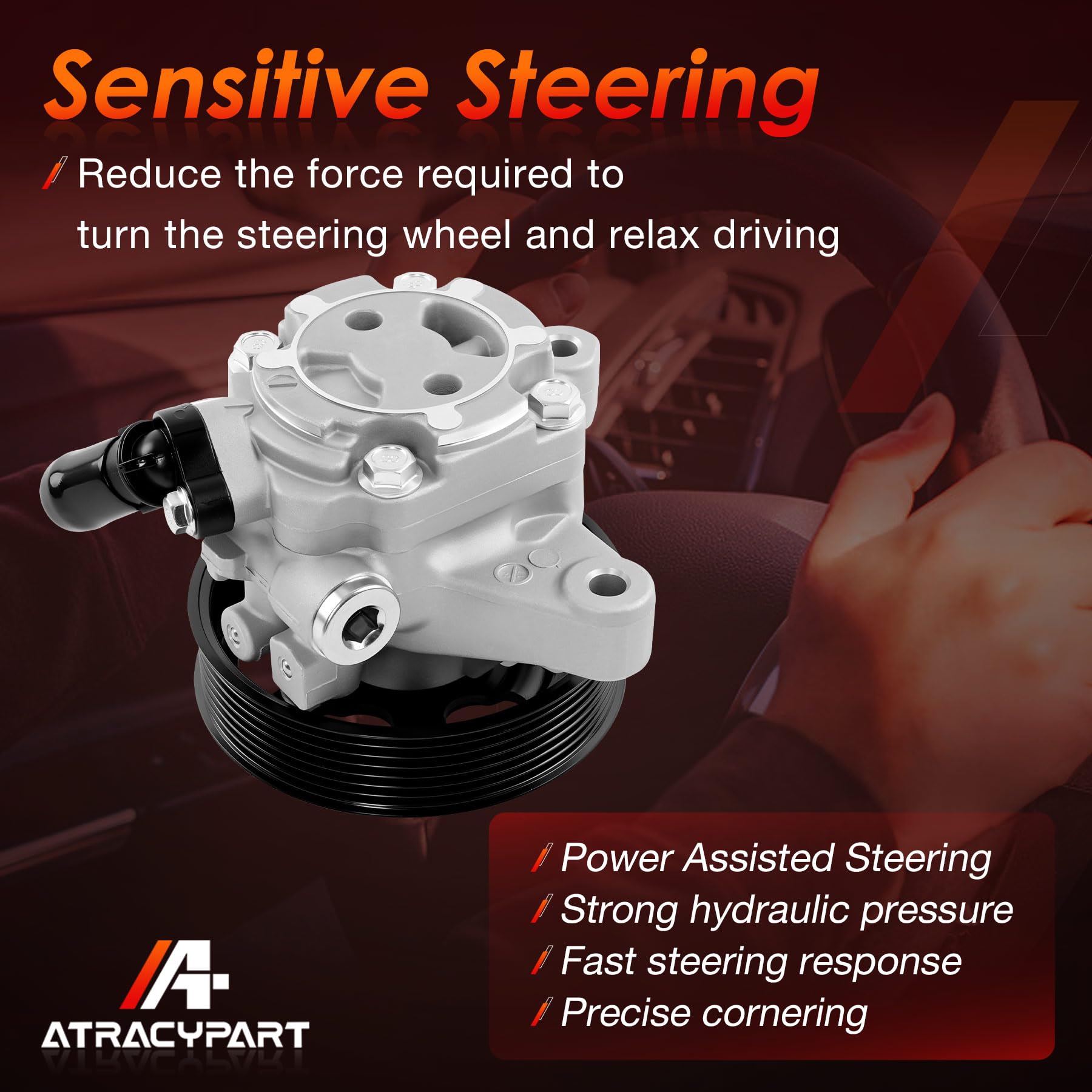 ATRACYPART aluminum housing side view showing corrosion resistance and strength