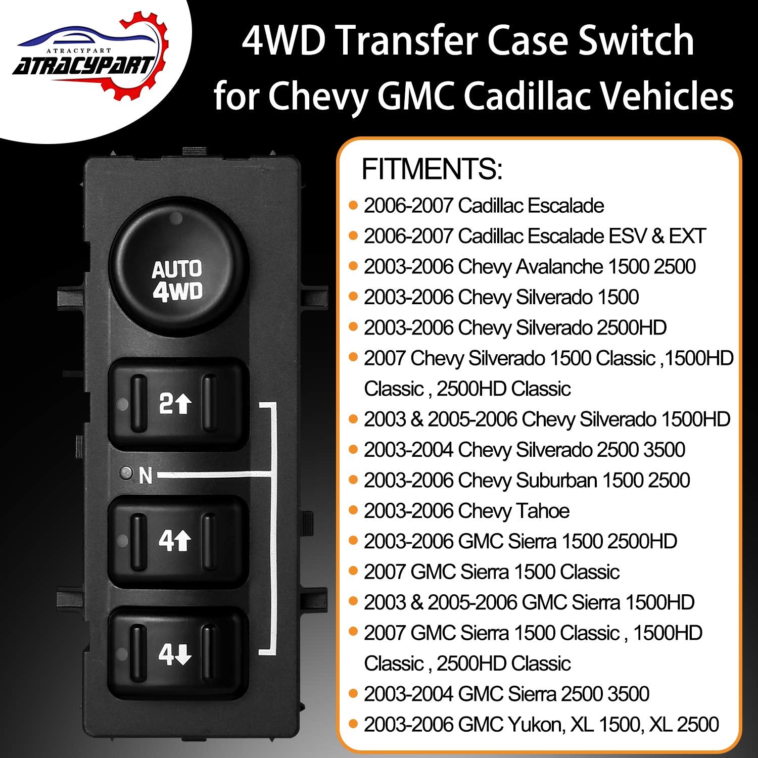 ATRACYPART rear connector view ensuring OE-style plug-and-play fit