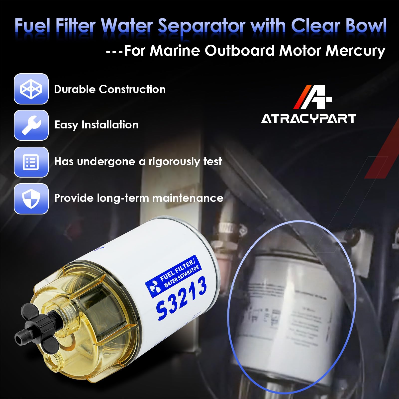 ATRACYPART filter media detail illustrates multilayer construction for effective filtration