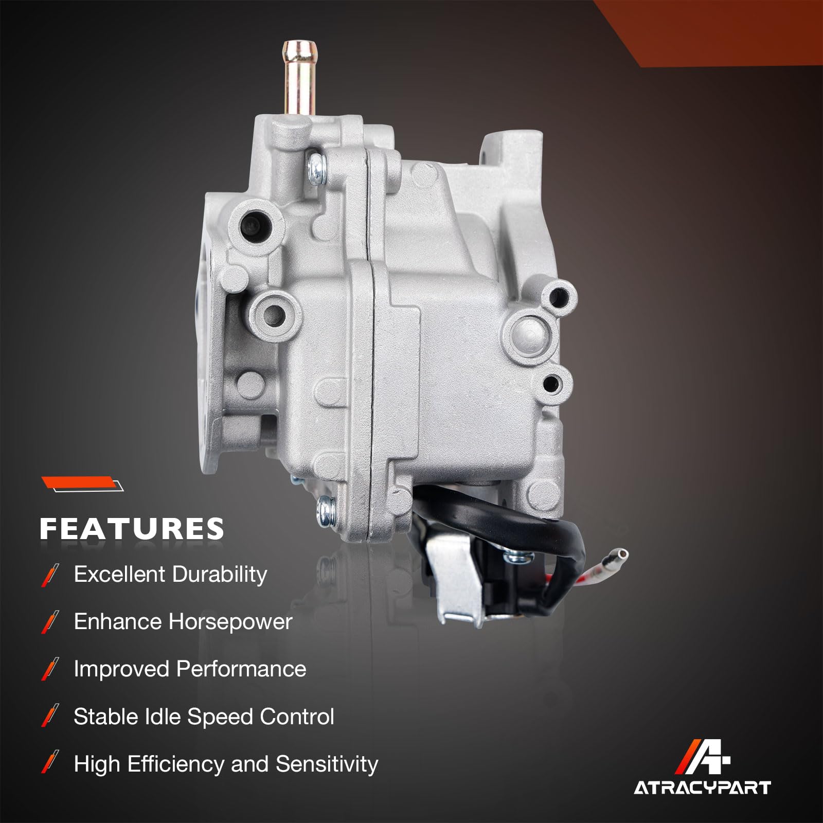 ATRACYPART close-up of float bowl for dependable fuel metering and smoother idle