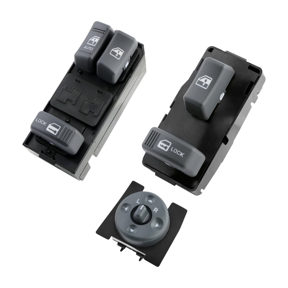 ATRACYPART front panel assembly showing master, passenger and mirror switches for easy replacement