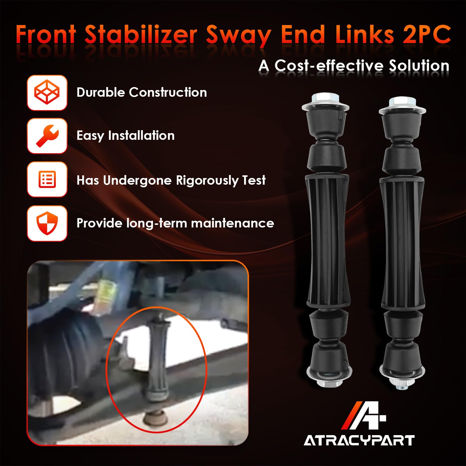 ATRACYPART installed on Silverado suspension restoring steering stability