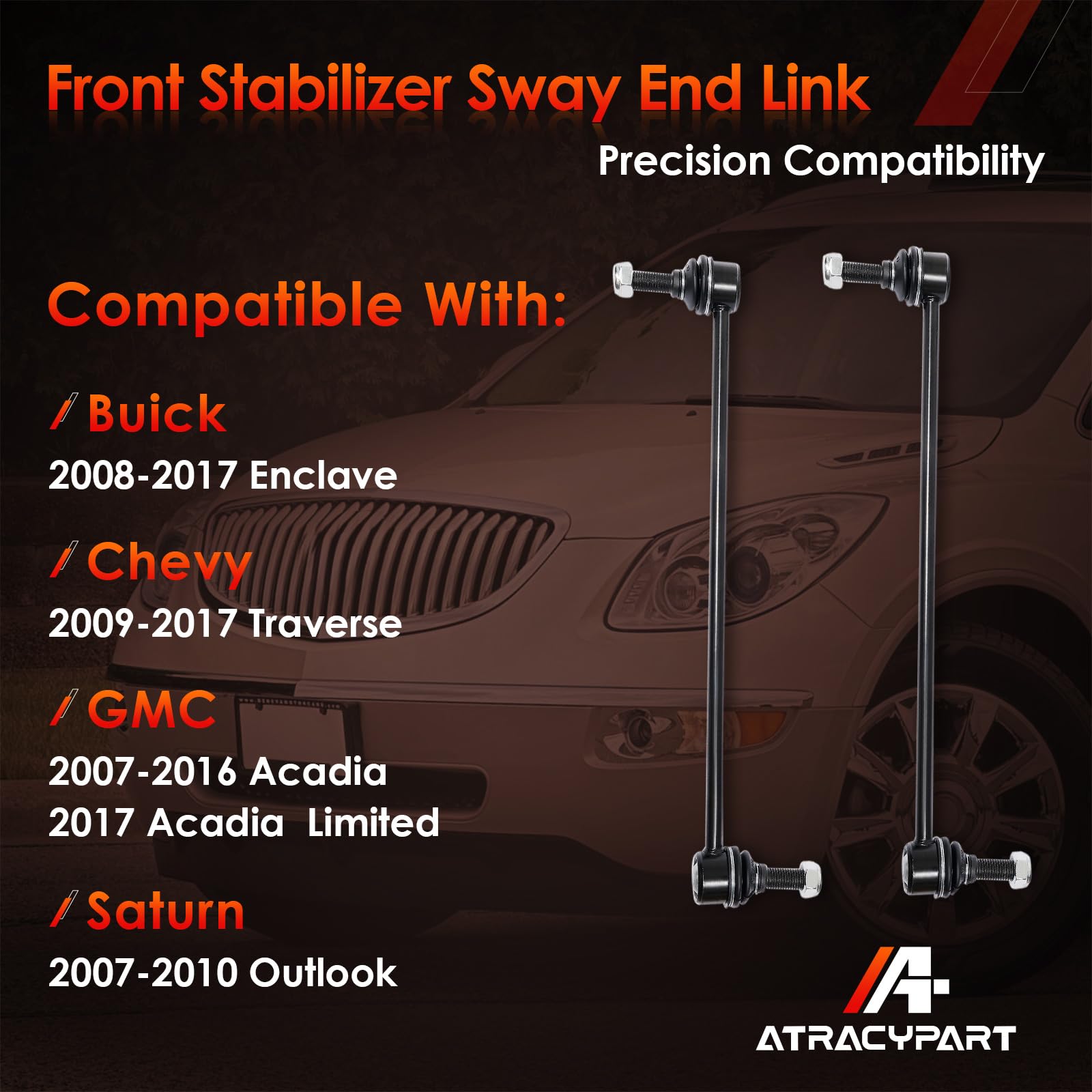 ATRACYPART close-up of ball joint illustrating durable joint for quieter, smoother rides
