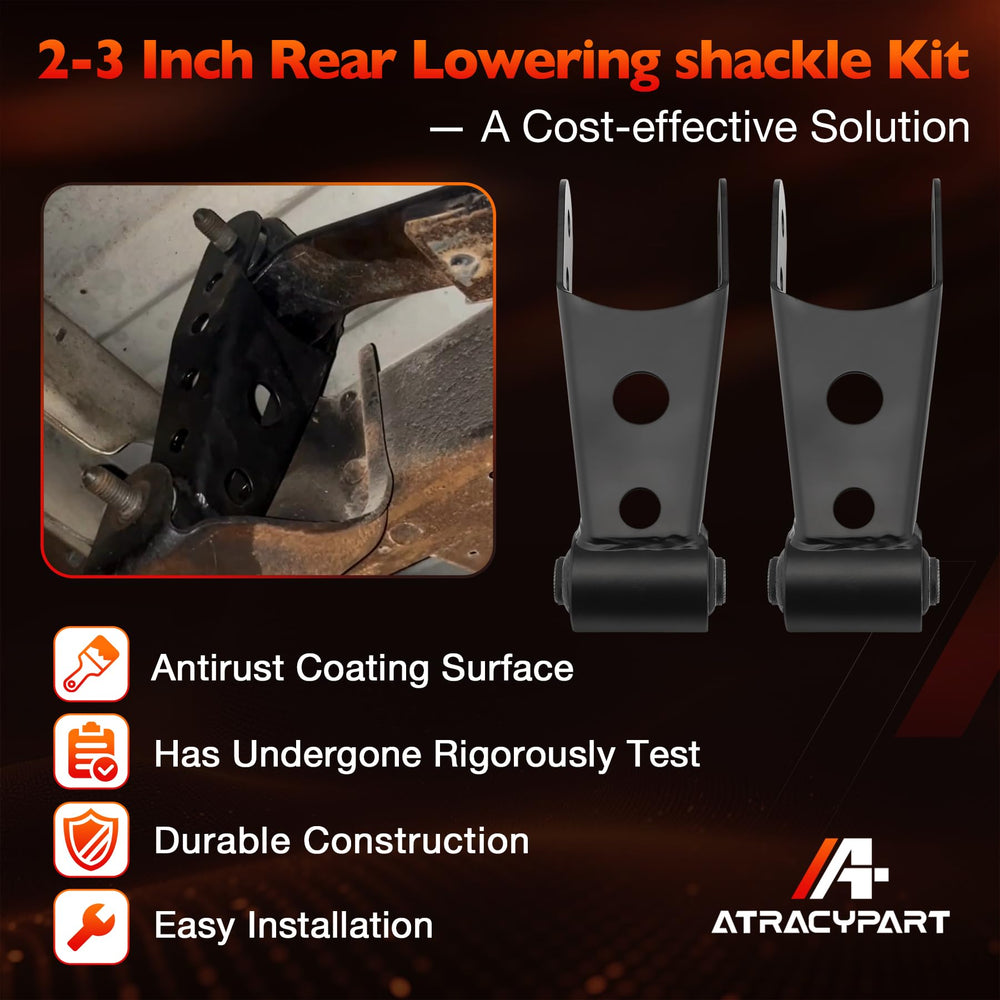 ATRACYPART shackle with gaskets laid out showing included parts for installation