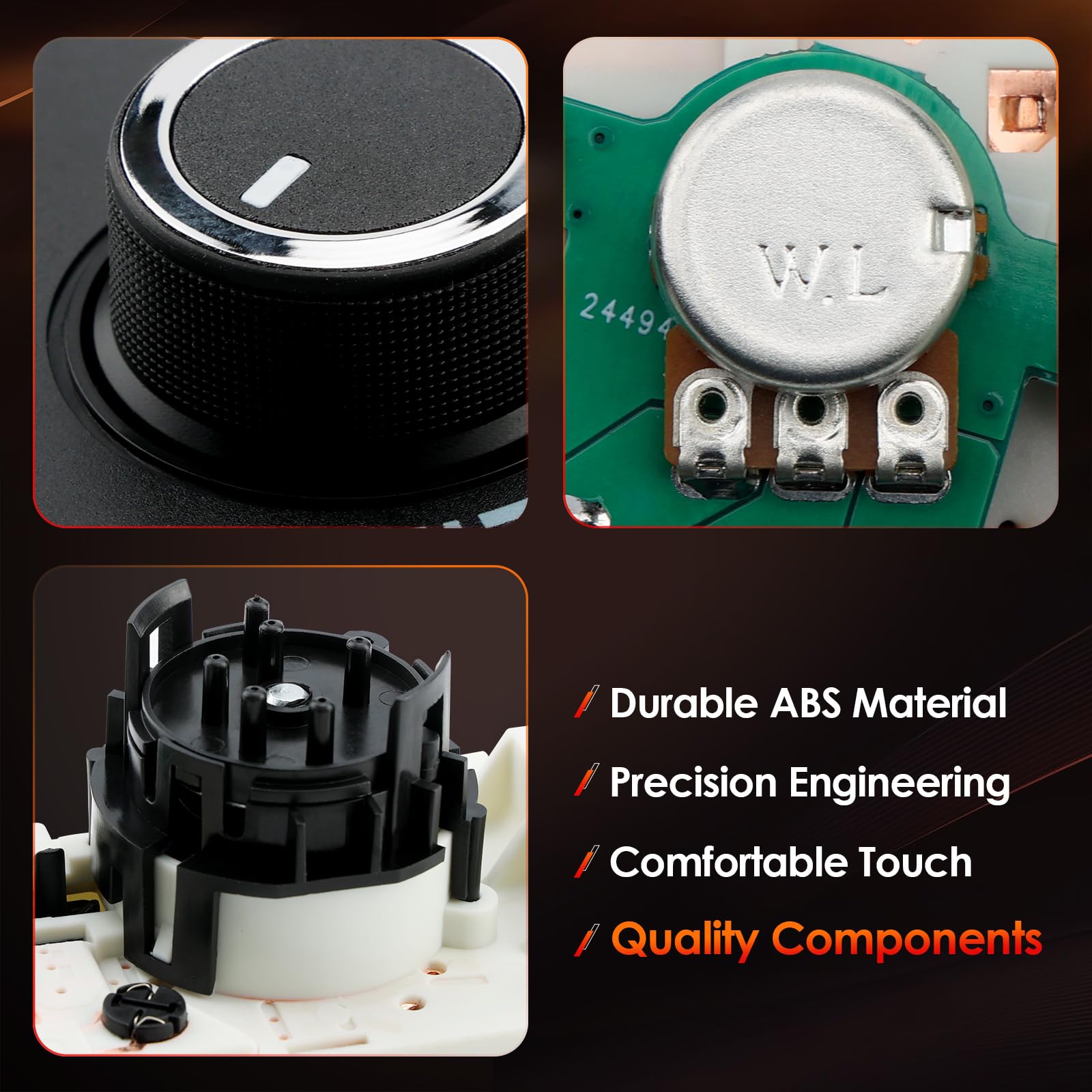 ATRACYPART ABS housing texture close-up demonstrating durable construction
