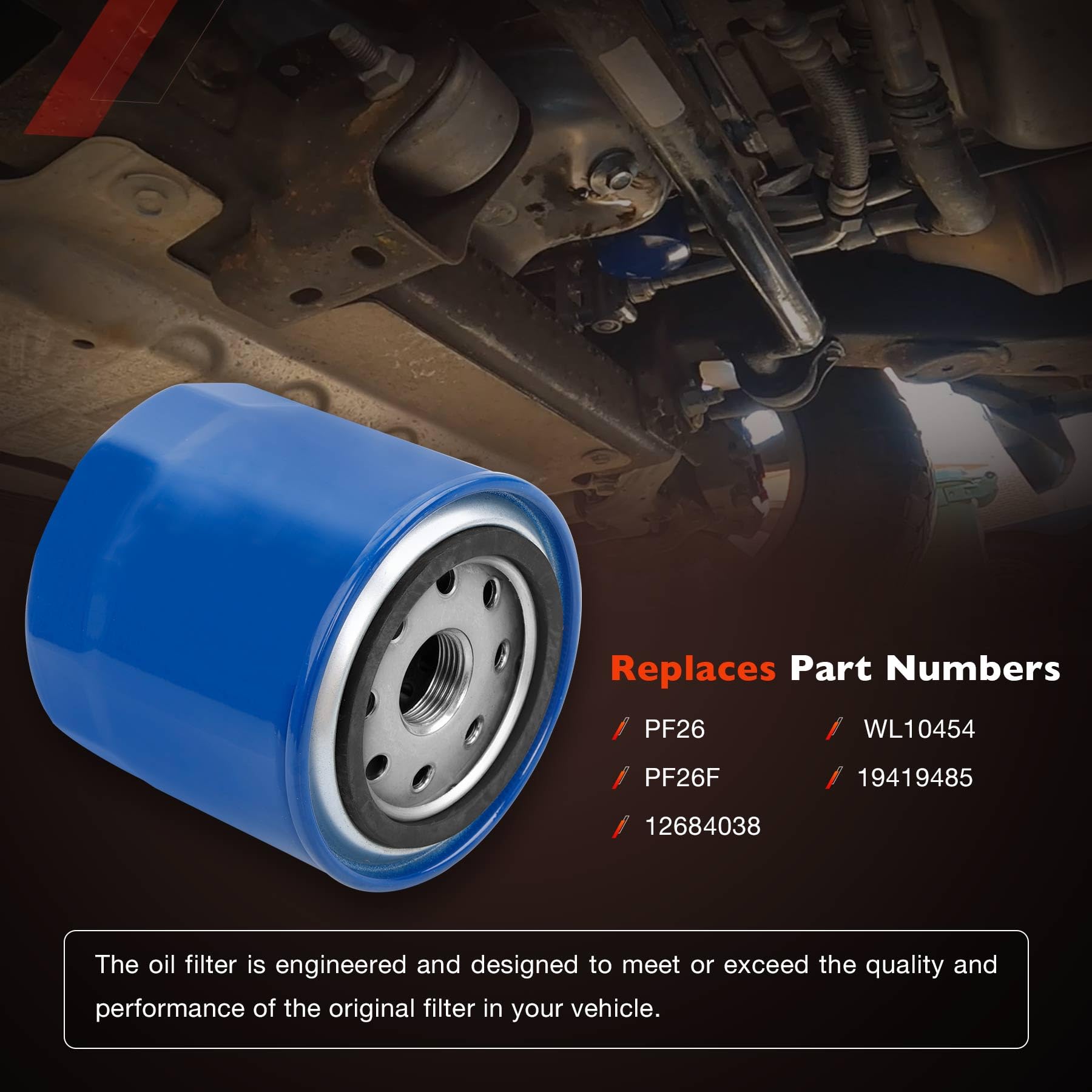 ATRACYPART oil filter detail showing gasket and seal for leak-free protection