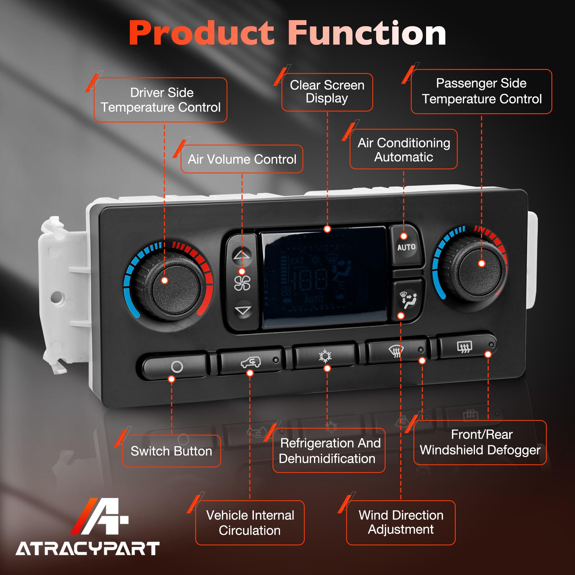 ATRACYPART boxed packaging with warranty card included for buyer assurance