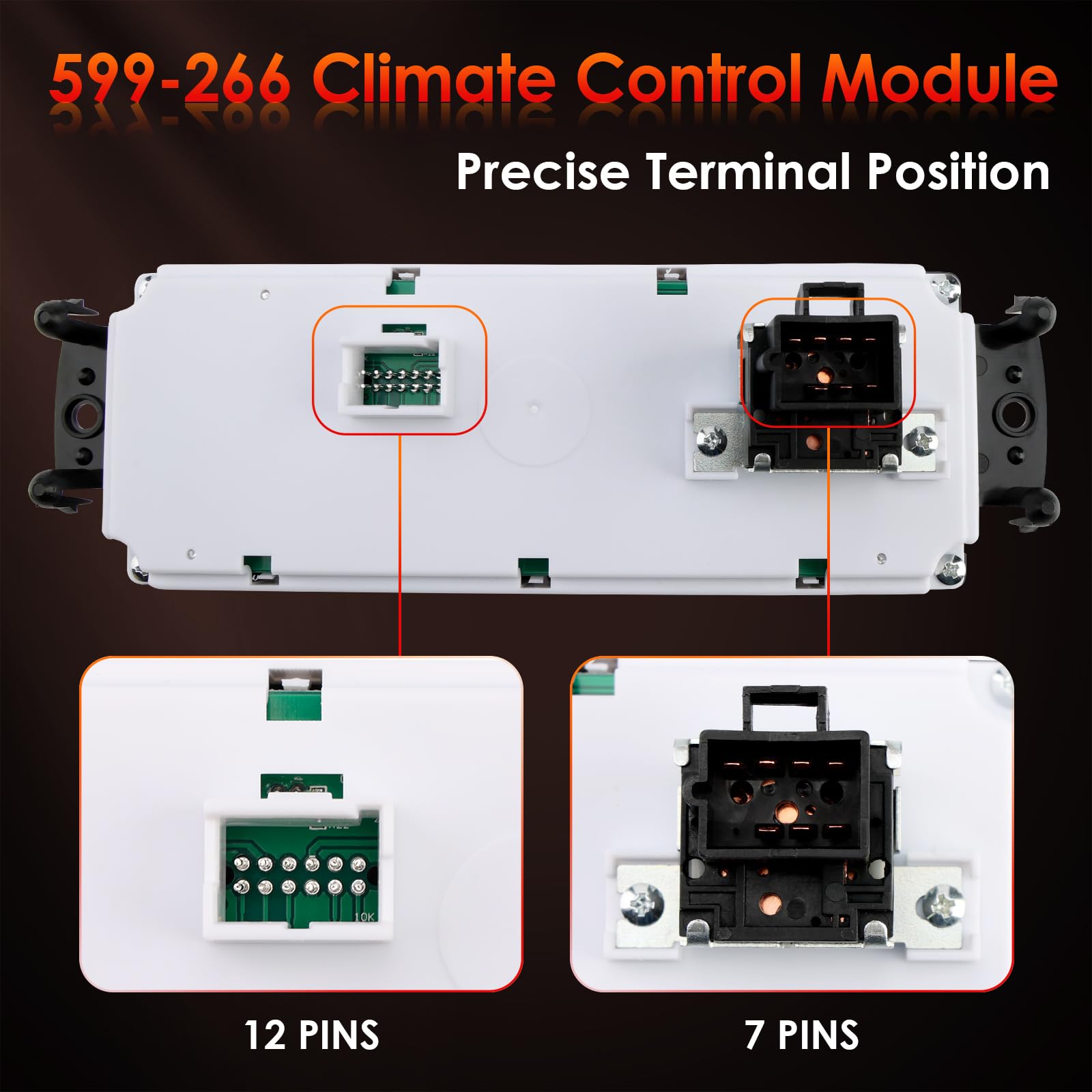 ATRACYPART panel installed in dashboard, returns full HVAC control