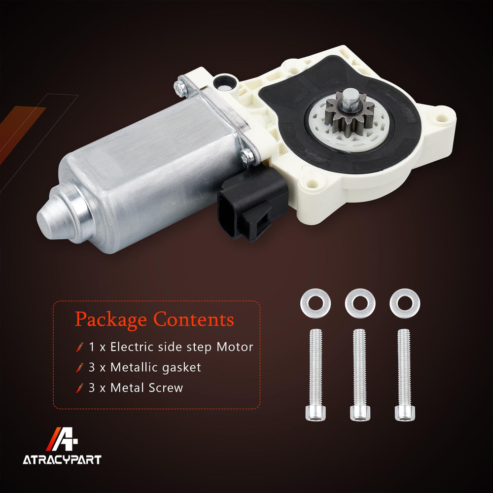 ATRACYPART motor beside ruler showing compact dimensions and fitment benefit