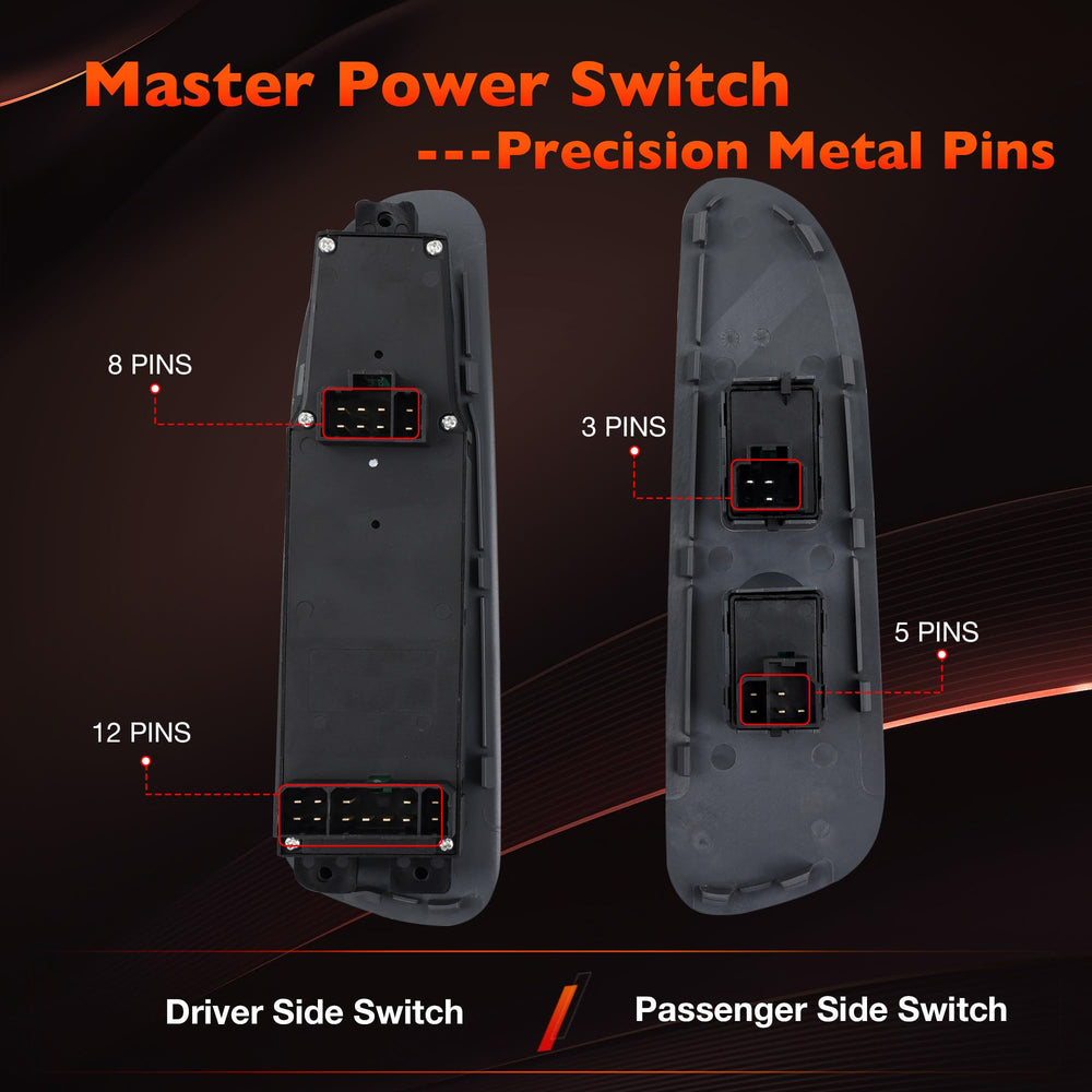 ATRACYPART switch installed in driver door showing improved control reliability
