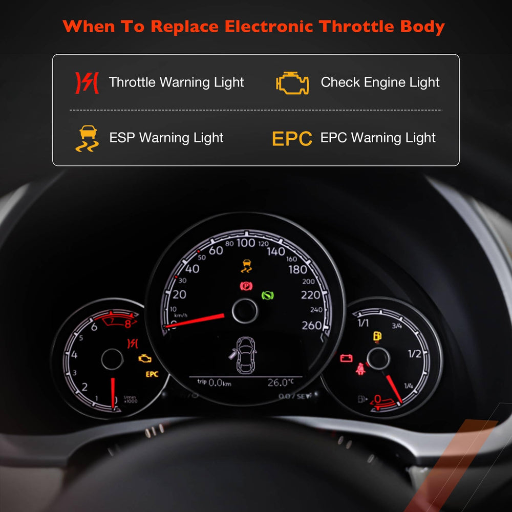 ATRACYPART throttle body installed in VW engine bay demonstrating plug-and-play fit