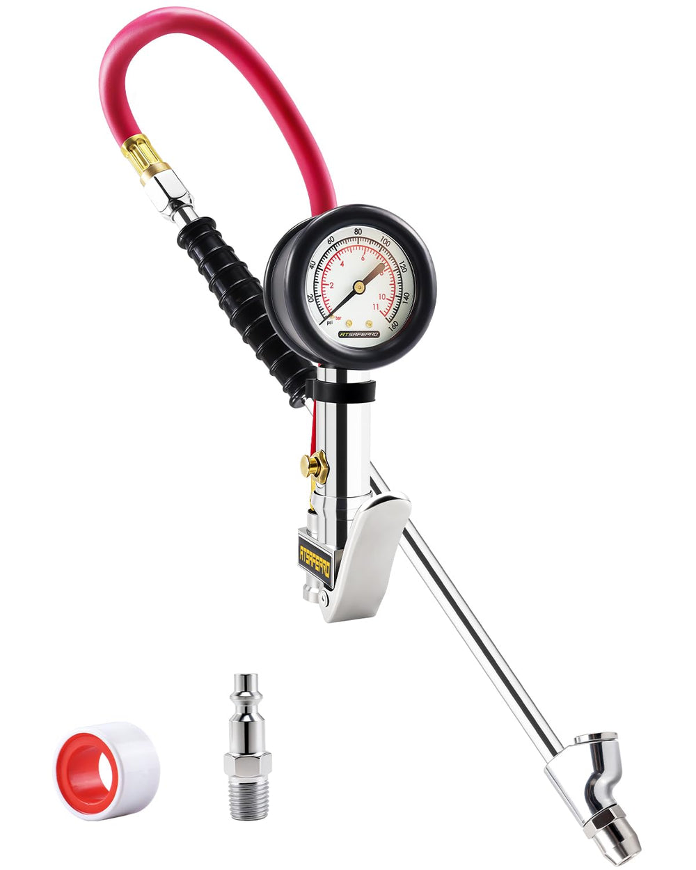 ATsafepro front view of inflator showing full assembly and benefits