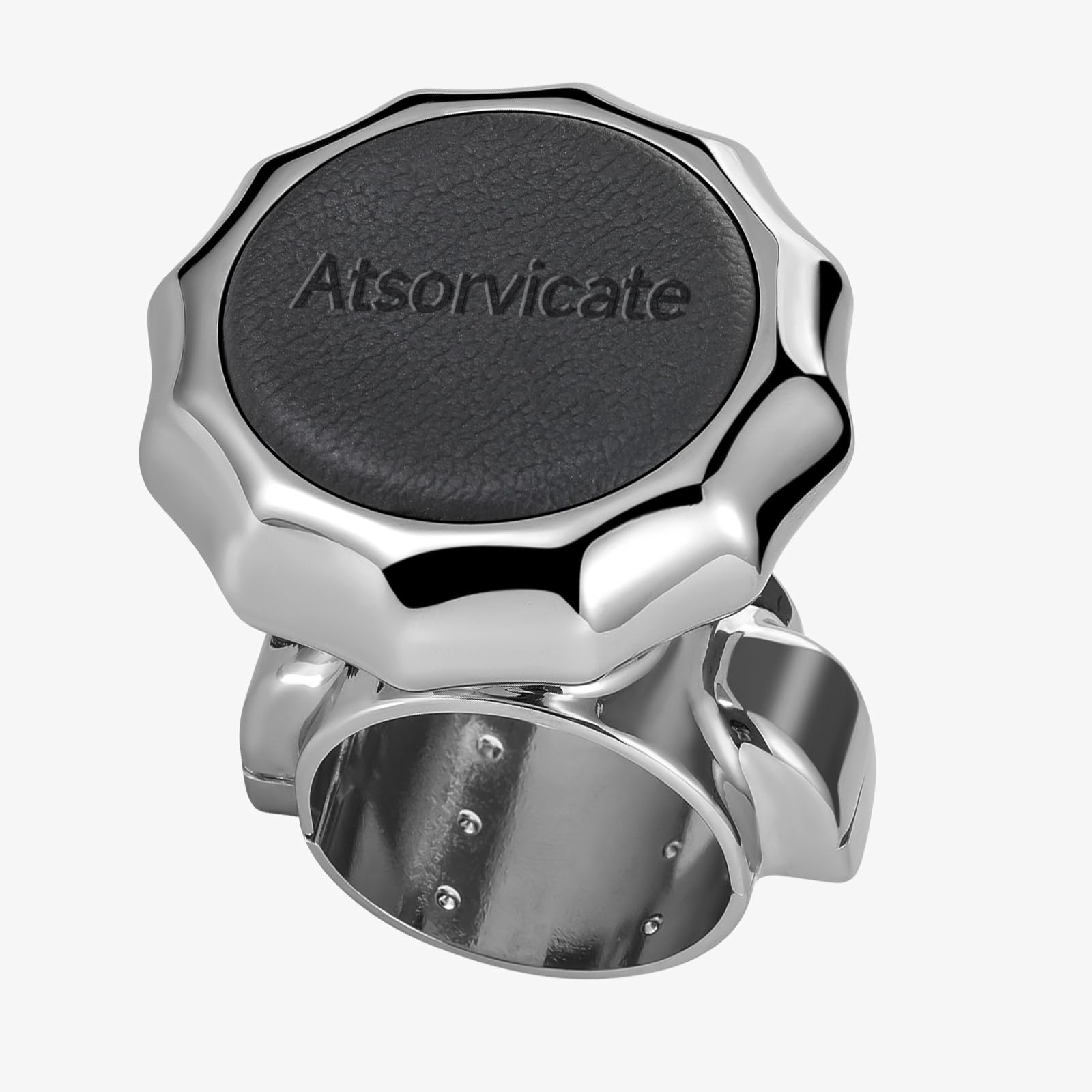 Atsorvicate front view showing black spinner for easier handling