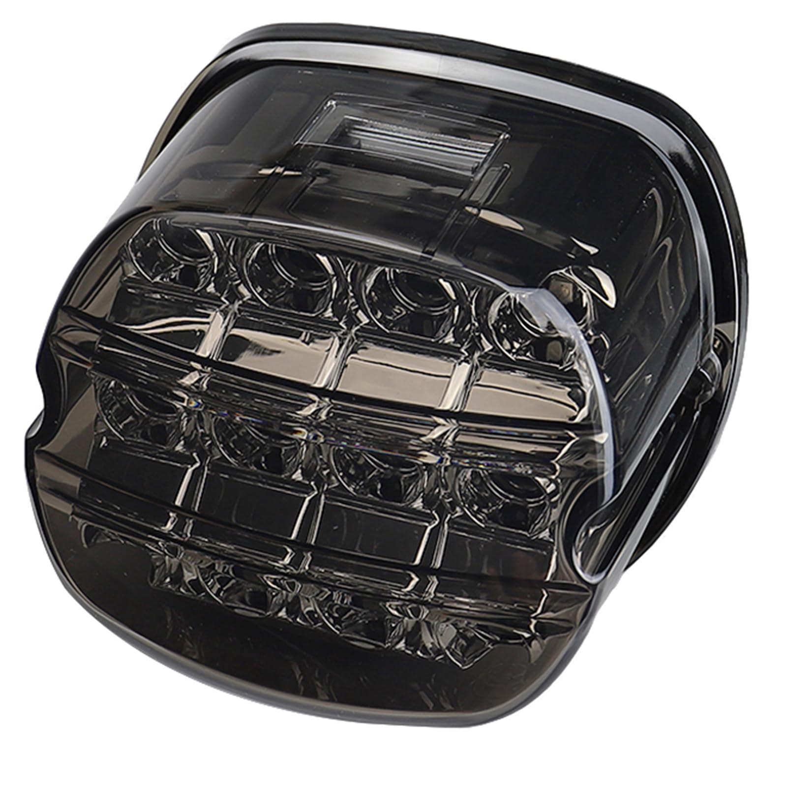 Atubeix tail light front view showing black lens and crisp LED beam for improved visibility