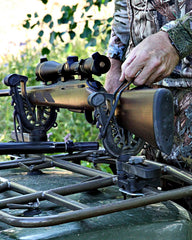 ATV Tek holding a soft gun case illustrating custom-fit protection