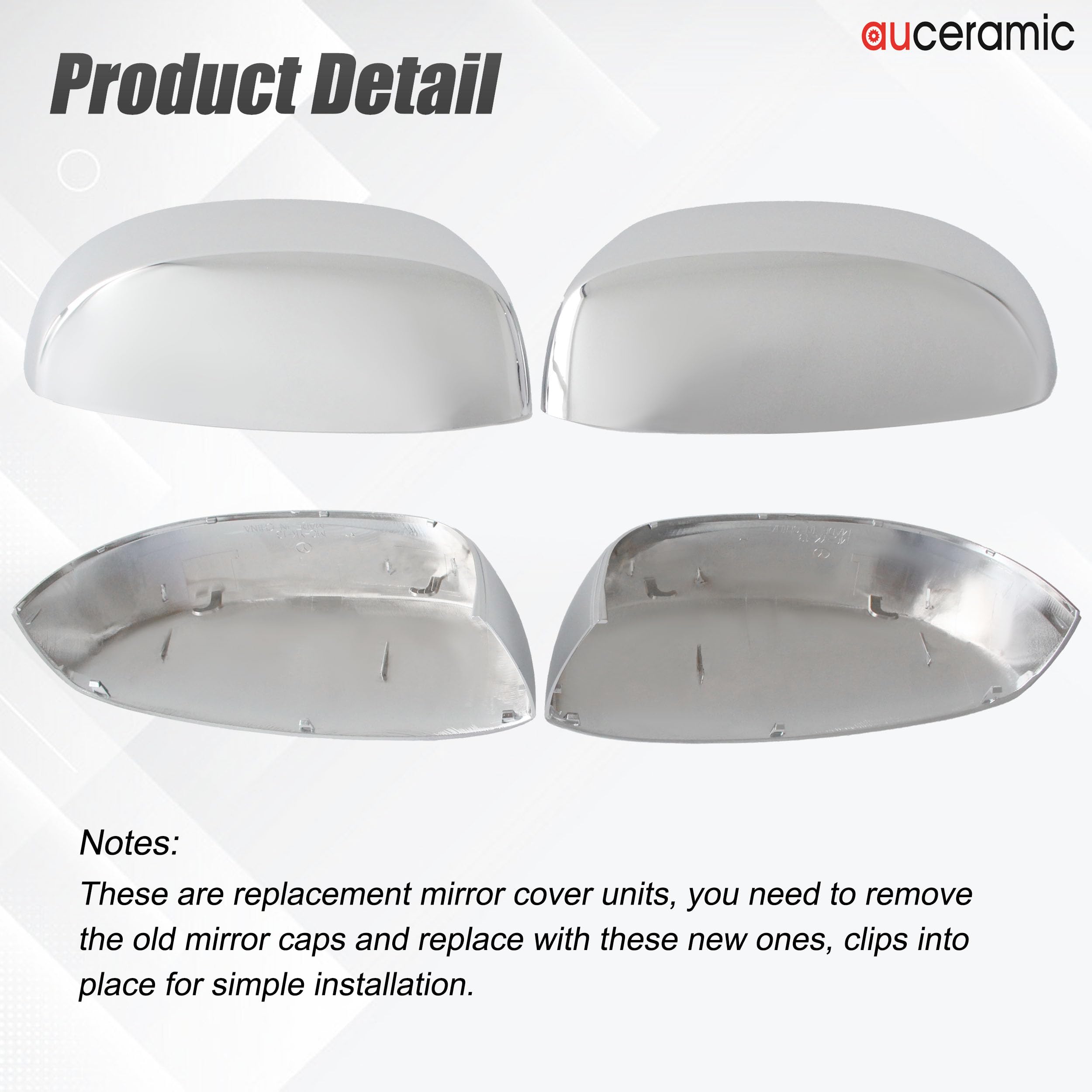AUCERAMIC bright black option beside chrome showing multi-style versatility