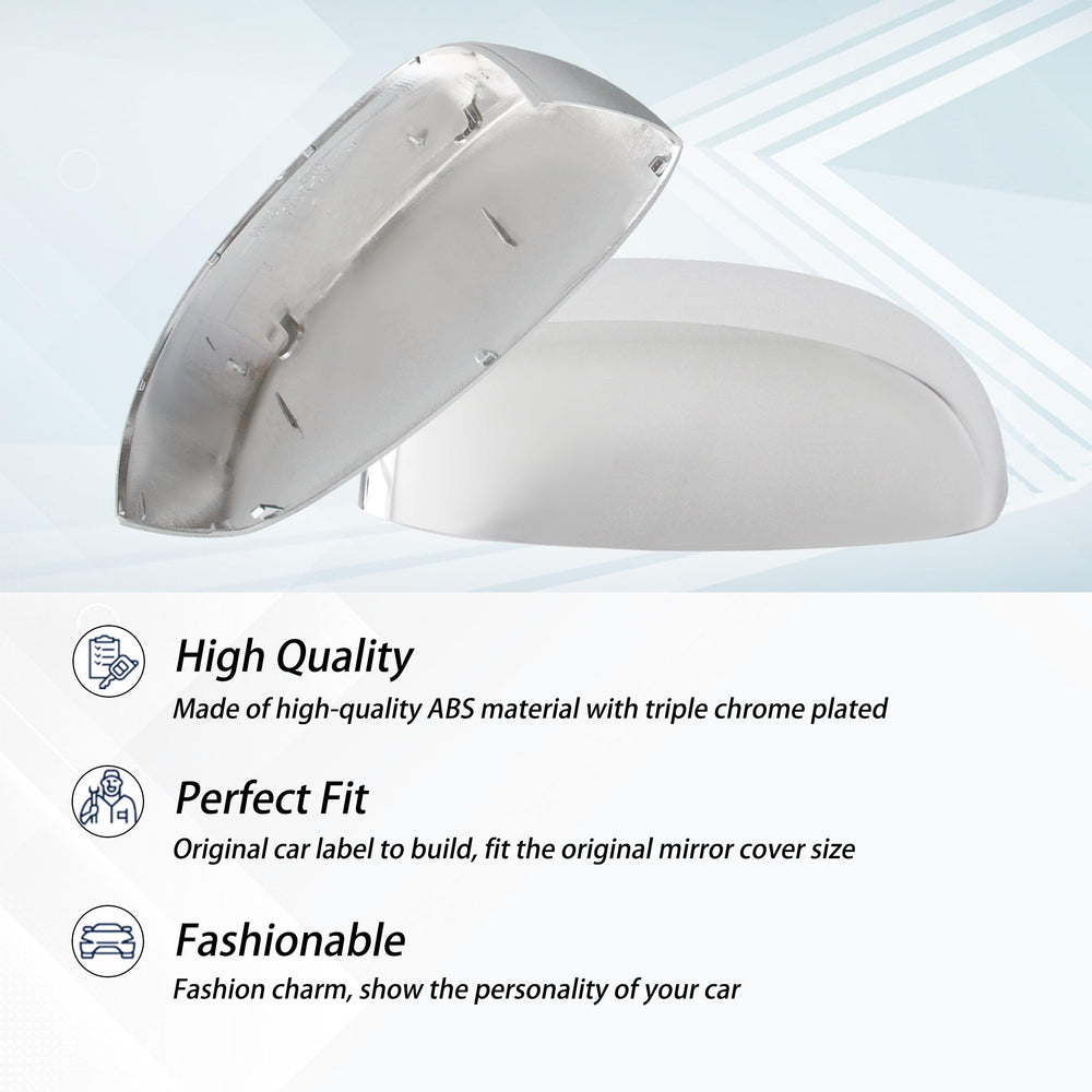 AUCERAMIC mirror cover beside ruler showing accurate OEM-compatible scale