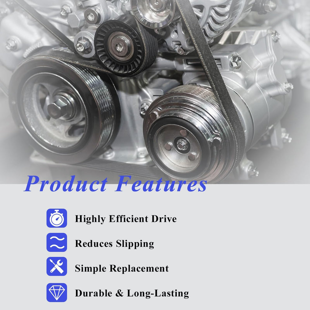 AUCERAMIC belt installed on an Acura TSX engine demonstrating proper routing and compatibility