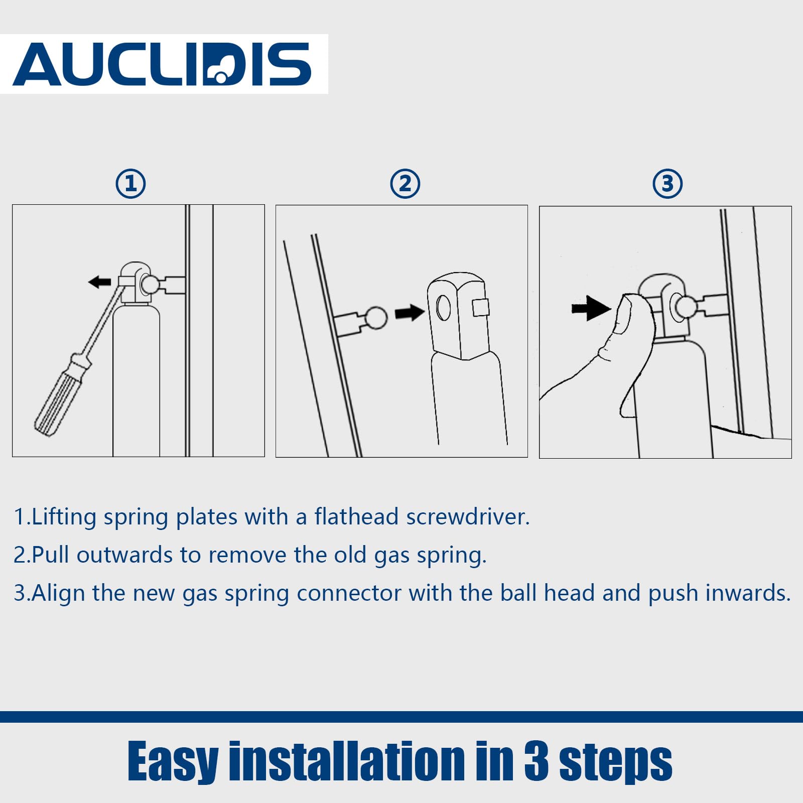 AUCLIDIS two struts side-by-side illustrating matched pair for even support