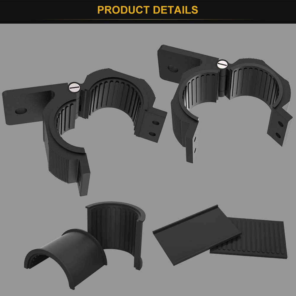 Audak clamp installed on bullbar showing stable attachment and vibration resistance benefit