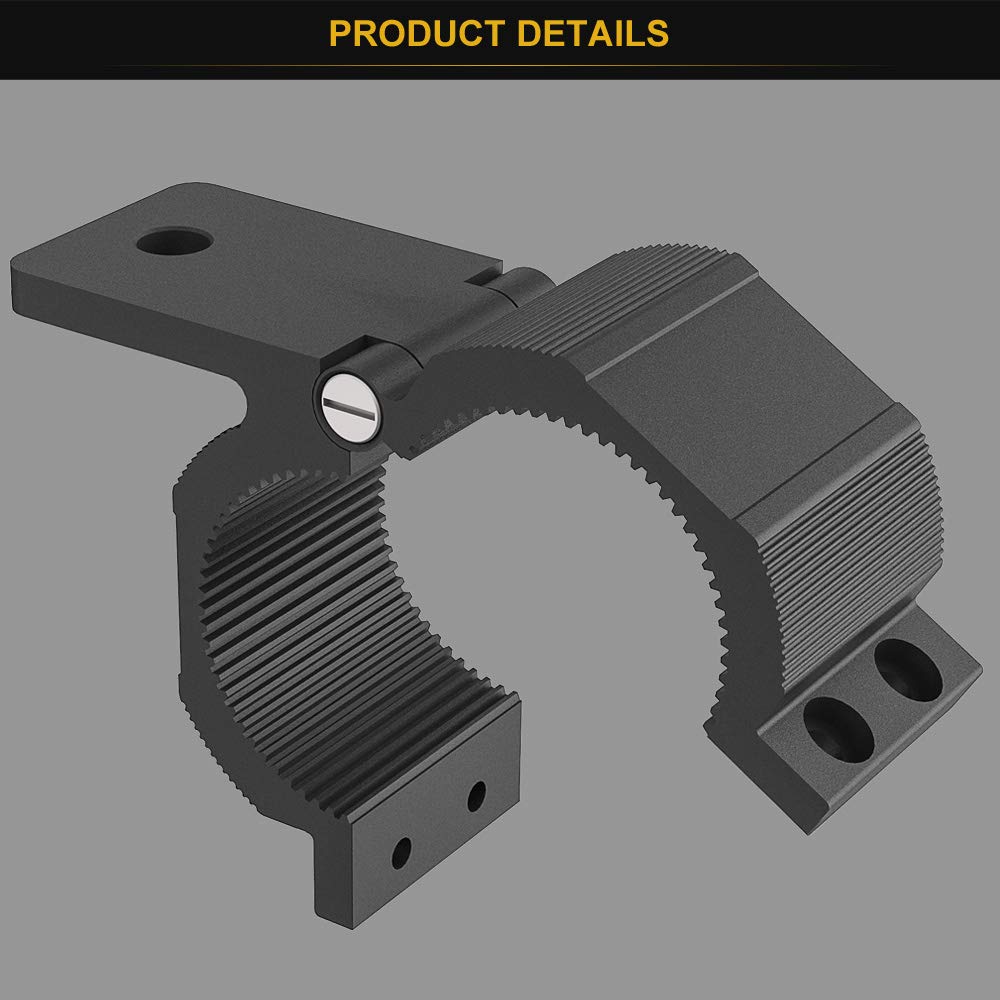 Audak close-up of rotating joint demonstrating 360-degree aiming benefit