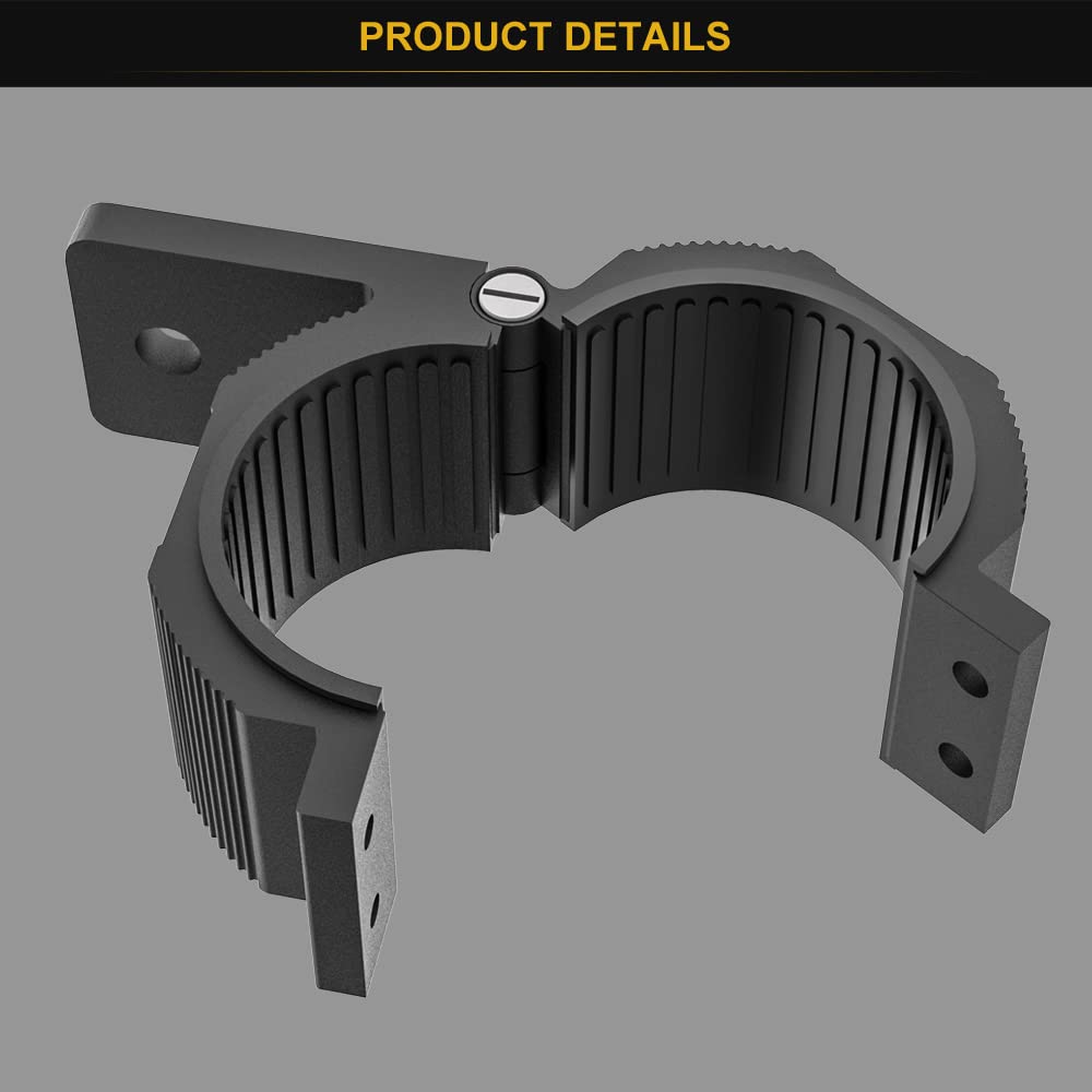 Audak mounted on bullbar in use showing adjustable angle for optimal beam benefit
