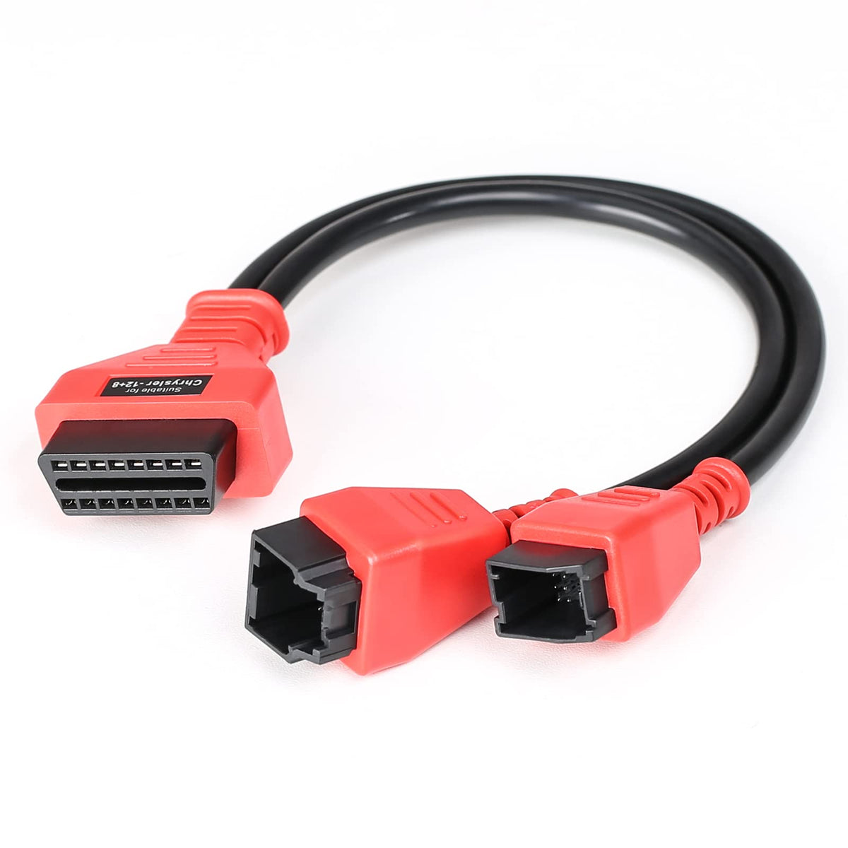 AUGOCOM bypass cable front connectors showing plug fit and quick setup benefit