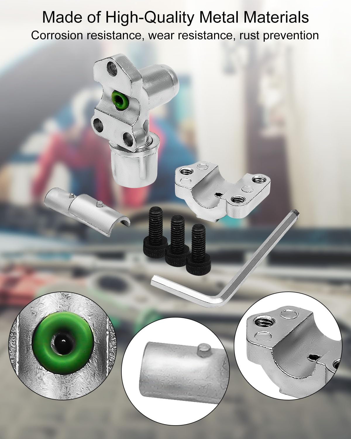 AUGREX adapters and hex keys laid out for quick installation and convenience