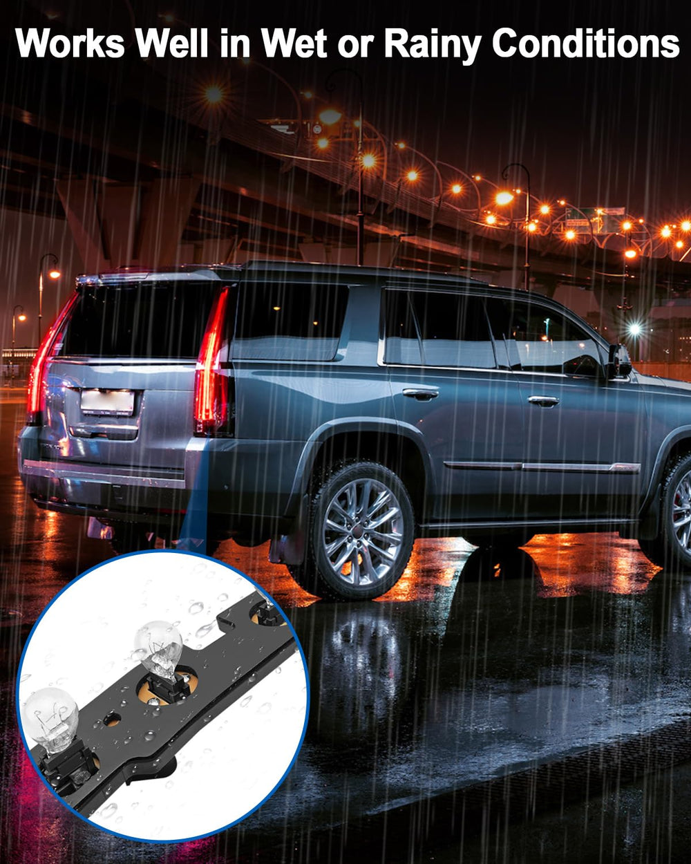 AUGREX circuit board installed in Chevy rear lamp housing, restores secure bulb fit