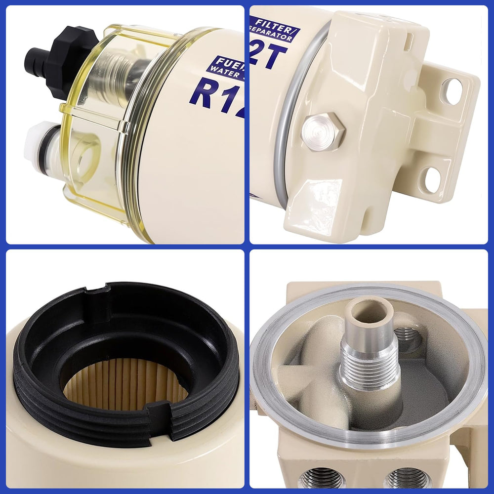 AUIVERED separator mounted on an engine showing secure fit benefit