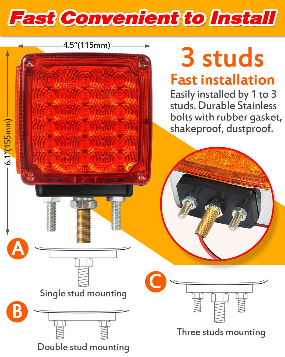 Aukmak reversible orientation set at 90 degrees demonstrating versatile mounting