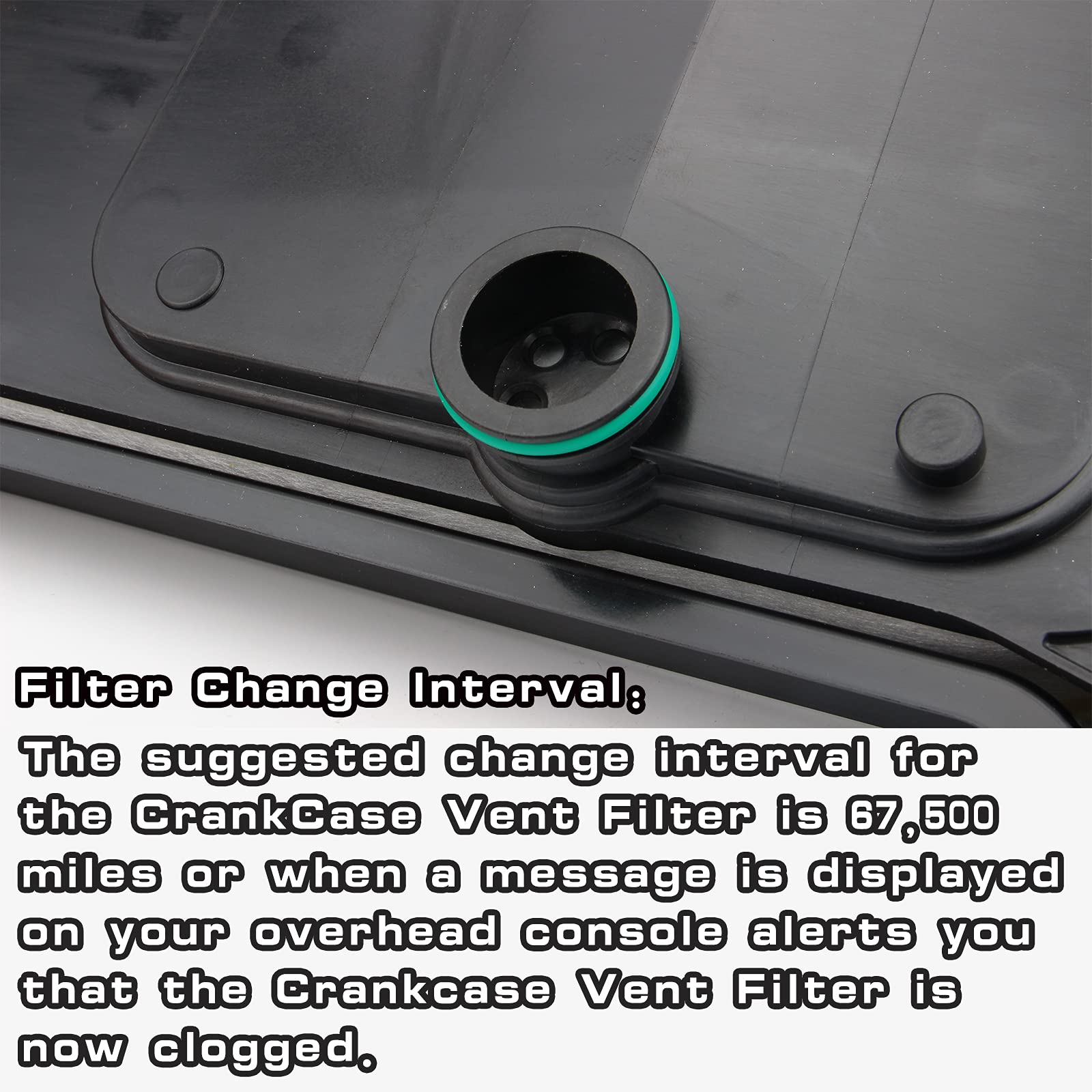 AULDAY filter next to ruler illustrating exact dimensions for correct fitment