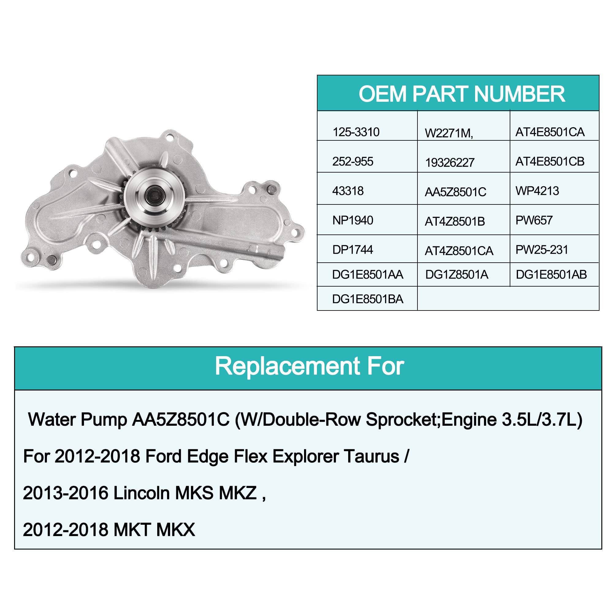 AULINK pump installed on engine showing direct-fit replacement benefit