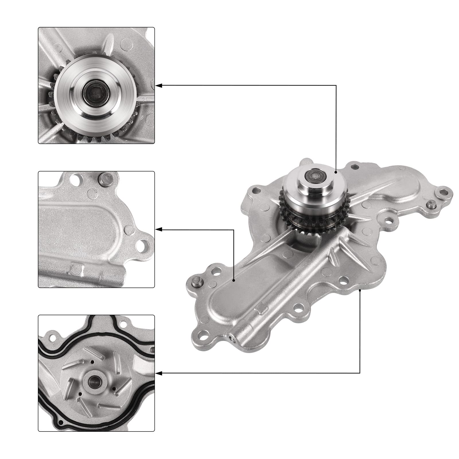 AULINK close-up of double-row sprocket showing accurate tooth profile benefit