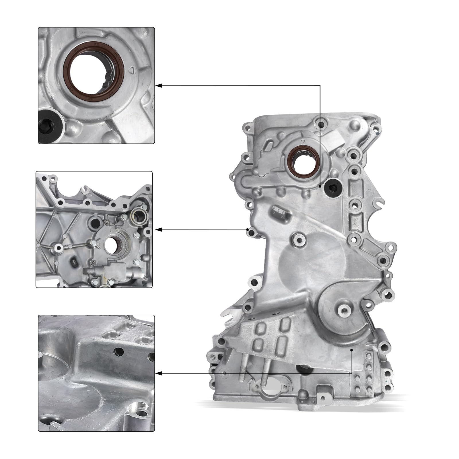 AULINK close-up oil pump gear detail illustrating reliable oil delivery