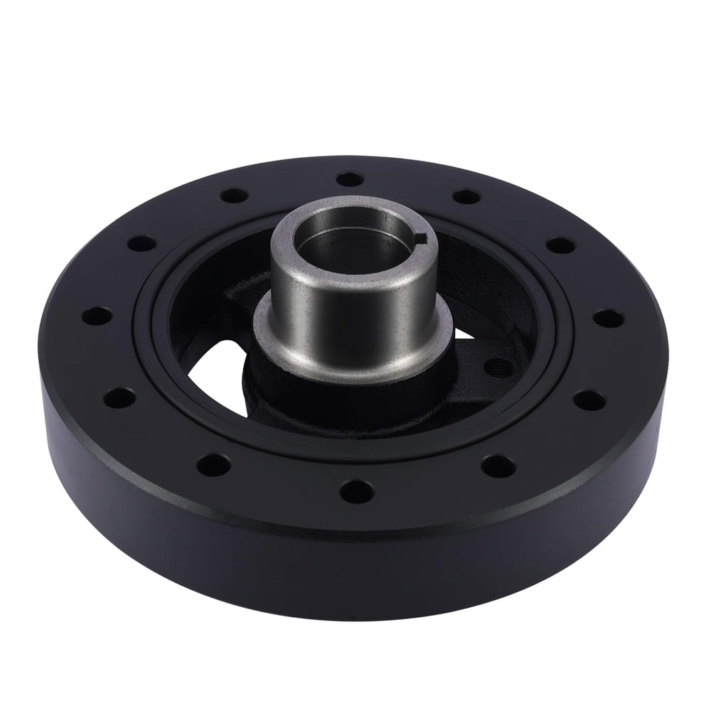 AULINK front view harmonic balancer showing pulley face and bolt pattern for accurate fit
