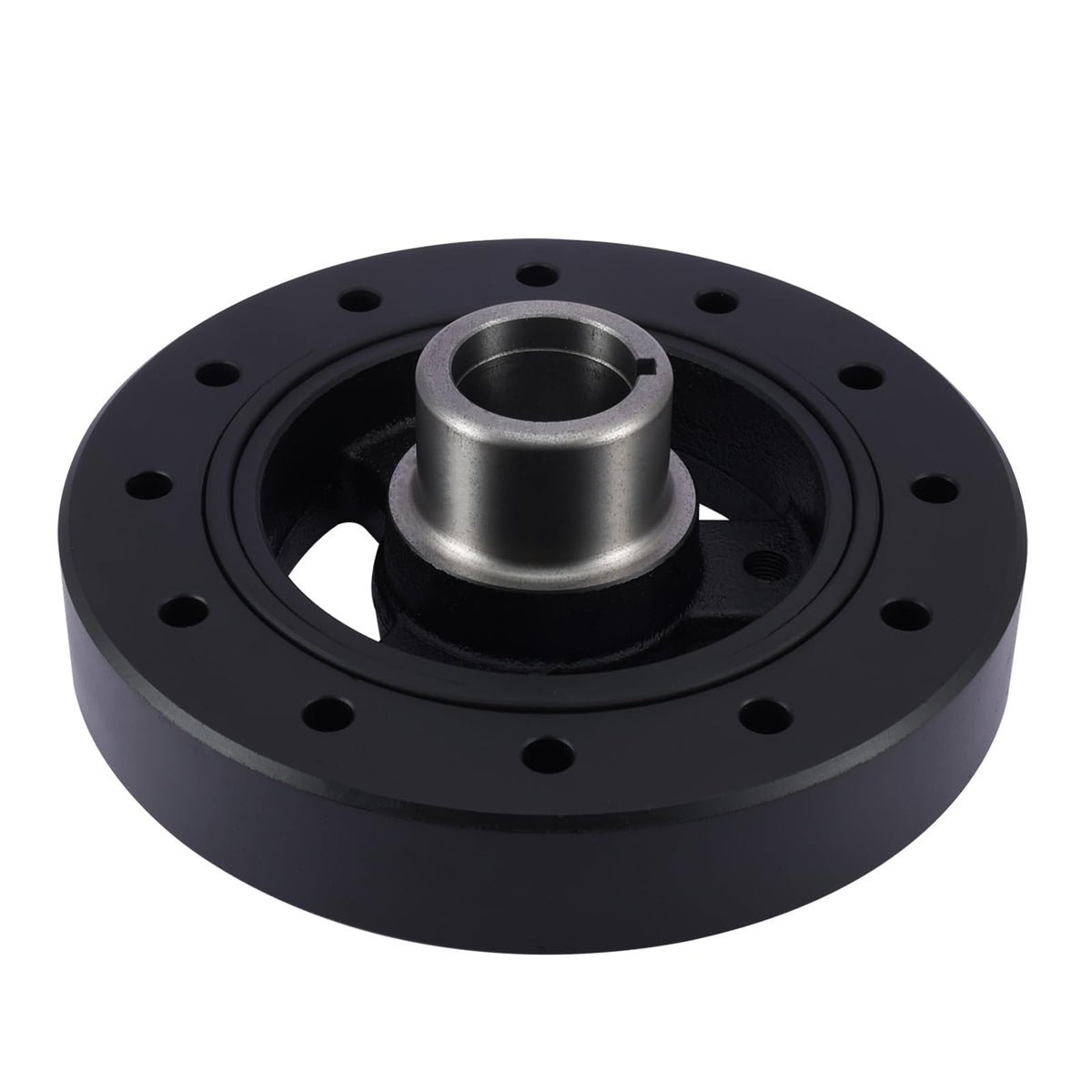AULINK front view harmonic balancer showing pulley face and bolt pattern for accurate fit