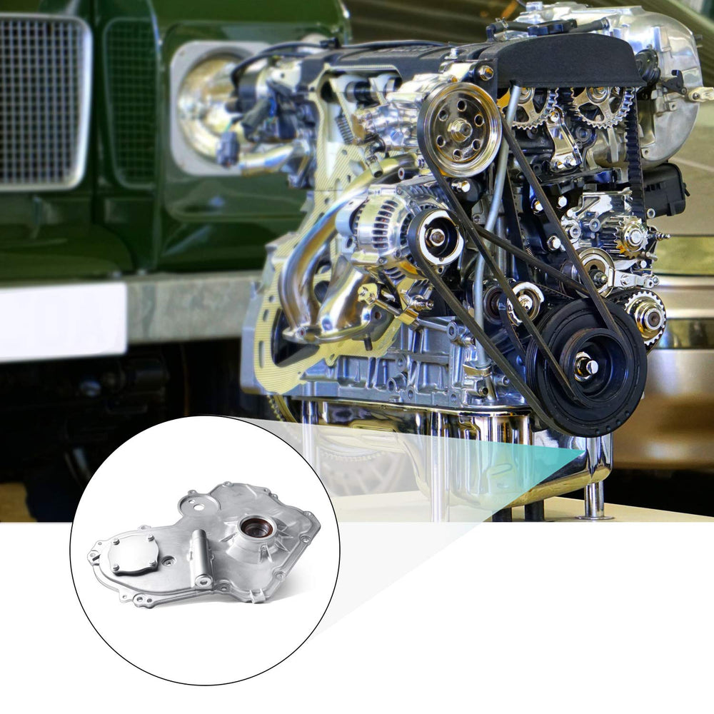 AULINK packaged oil pump with warranty label showing buyer protection