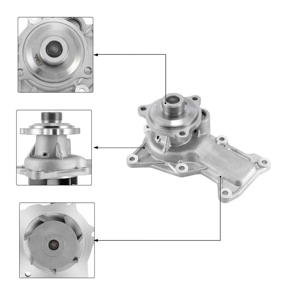 AULINK backside view showing mounting ports and flanges to match Jeep block