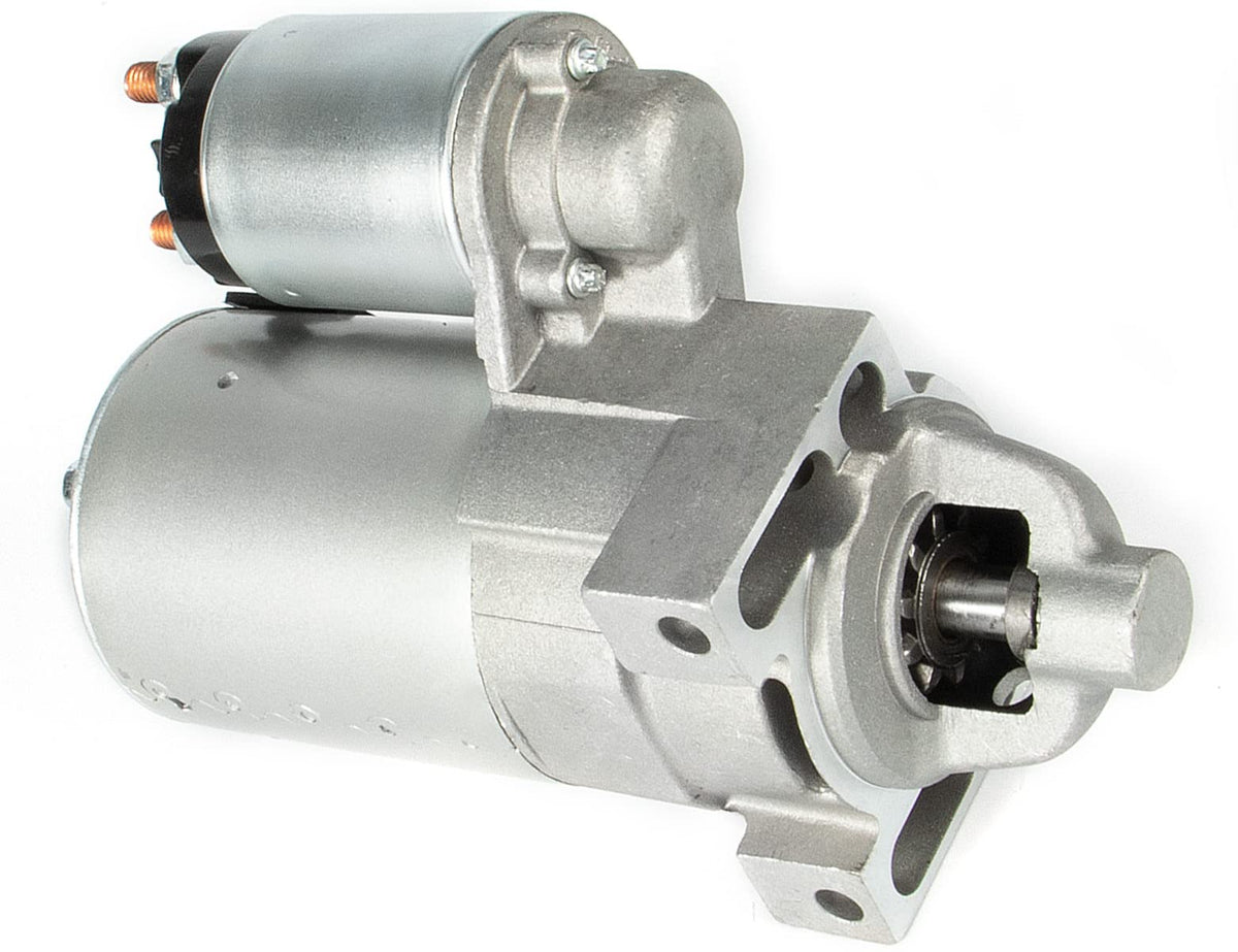 Aumtoni starter front view showing compact housing and fast mounting benefit