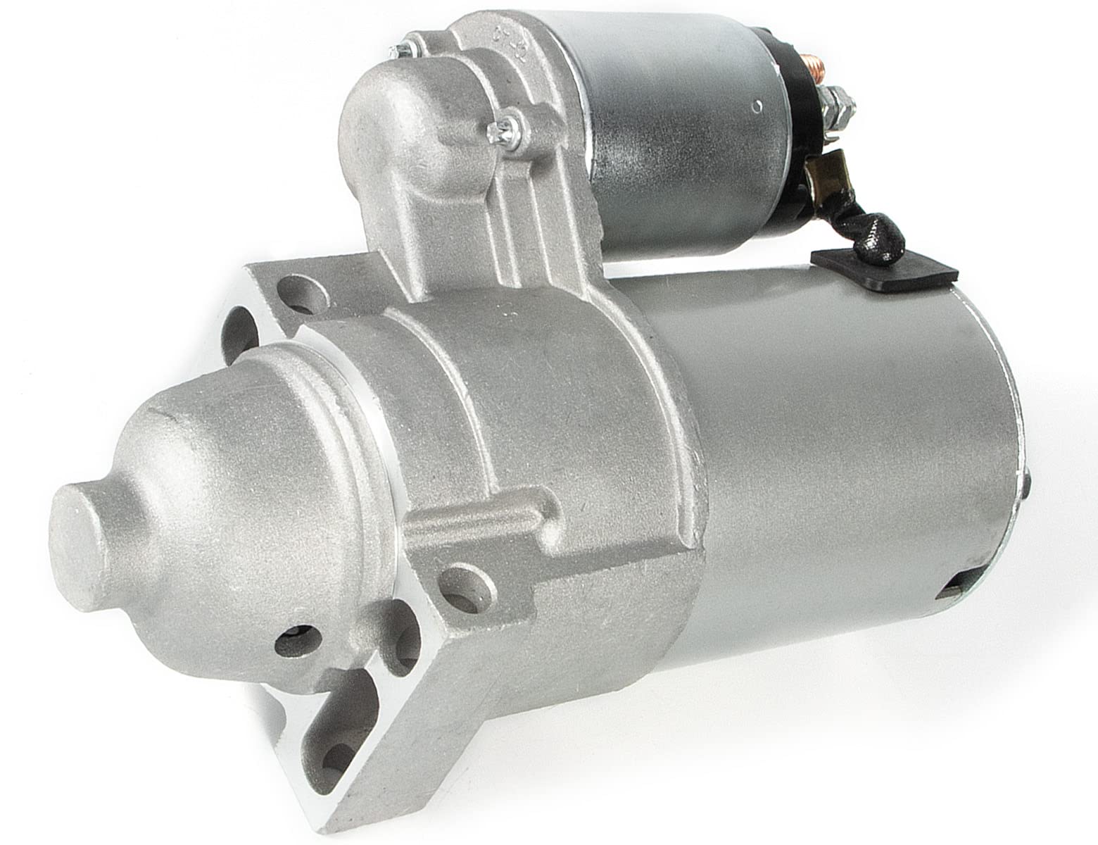 Aumtoni starter side mounting flange illustrating bolt pattern for easy fit