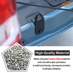Aunginsy cleat installed on Ford Maverick tailgate demonstrating factory fit