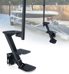 Aupar front view of three-step assembly showing stable entry benefit