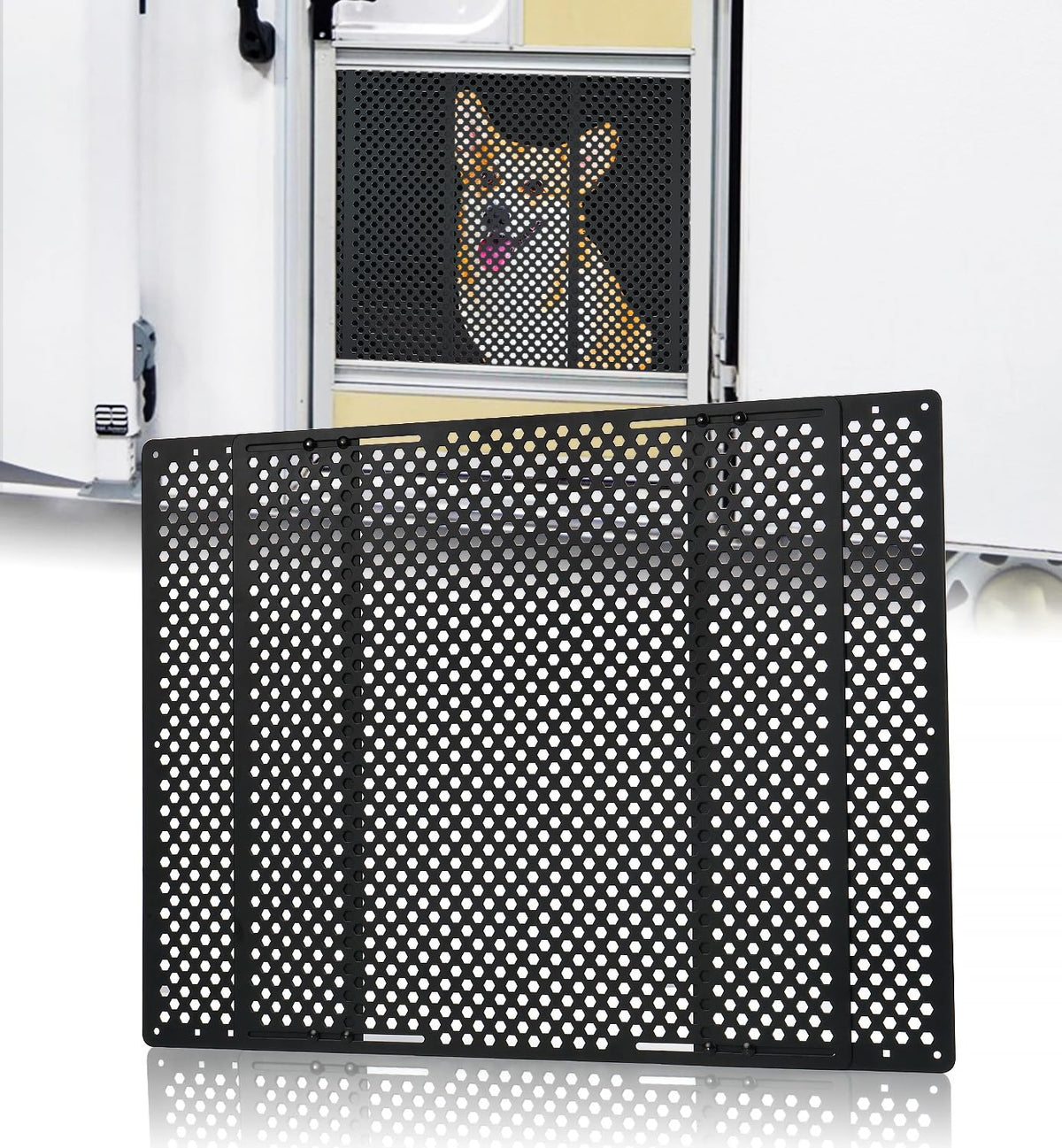 Aupar protector front view showing full-width coverage and durable design